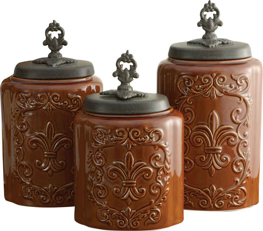 Ohlman 3 Piece Kitchen Canister Set 3 Piece Kitchen Canister Set Vrogue   3 Piece Kitchen Canister Set 